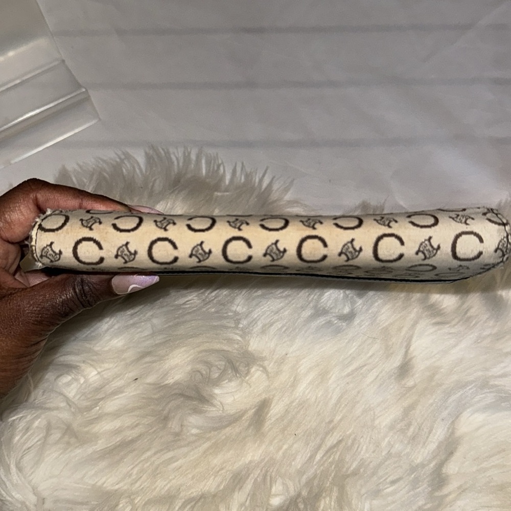 Vintage CELINE Monogram Jacquard Long Wallet Brown GUC - Picture 14 of 14